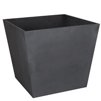 Stewart Garden 48cm Beton Low Square Planter - Dark Grey - (242845)