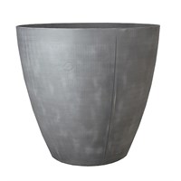 Stewart Garden 53cm Beton Tall Round Planter - Dark Grey - (242847)