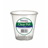 Stewart Garden Clear Plant Pots - 11cm (2646008)