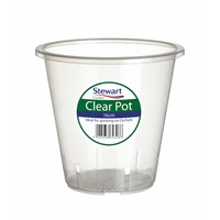 Stewart Garden Clear Plant Pots - 16cm (2644008)