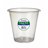 Stewart Garden Clear Plant Pots - 18.5cm (2645008)