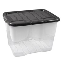 Strata 10L Curve Box with Lid (XW199-CLR/BLK-ST)