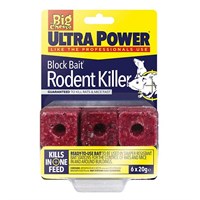 STV The Big Cheese Ultra Power Block Bait² Rodent Killer - 6 x 20g Blocks (STV567)