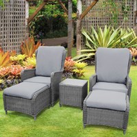 Sunnii Lifestyle Santorini Companion Outdoor Garden Furniture Set
