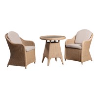 Sunnii Sardinia Beige Outdoor Garden Furniture Bistro Set