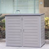 Suntime Wheelie Bin Cabinet 1170L Outdoor Garden Storage (GF08047)