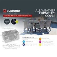 Supremo 6 Seat Rectangular Garden Furniture Cover (123.215.162)