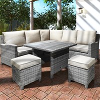Supremo Athena Mini Modular Outdoor Garden Furniture Corner Lounge Set (765940)
