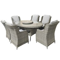 Supremo Florence 6 Seat Oval Outdoor Garden Furniture Dining Set