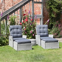 Supremo Lazia Deluxe Dual Recliner Outdoor Garden Furniture Set (885444)