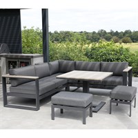 Supremo Mannington Mini Modular Outdoor Garden Furniture Set with Adjustable Table