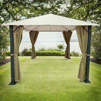 Supremo Marbella Gazebo Curtain Pack Taupe 3x4m (MAR.S3x4.CUR.T)