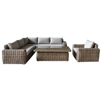 Supremo Marlow Corner Modular Outdoor Garden Furniture Set with Chair
