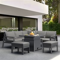 Supremo Melbury Mini Outdoor Garden Furniture Modular Set - Dark Grey (847946)