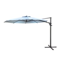Supremo Provence Deluxe 3.3m Round Outdoor Garden Cantilever Parasol - Duck Egg Blue (91.78.105)