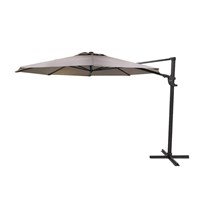 Supremo Provence Deluxe 3.3m Round Outdoor Garden Cantilever Parasol - Taupe (91.78.80)