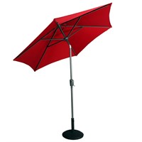 Supremo Riviera 2.5m Deluxe Crank Parasol in Ruby Red (R2.5(9)RR)