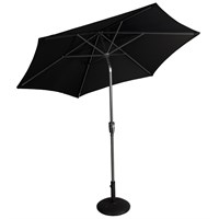 Supremo Riviera 3.0m Deluxe Crank Parasol in Carbon Black (R3.0(9)BL)