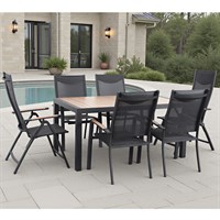 Supremo Roma 6 Seat Rectangular Mixed Outdoor Garden Furniture Set