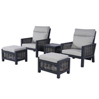Supremo Sunning Dual Recliner Outdoor Garden Furniture Set