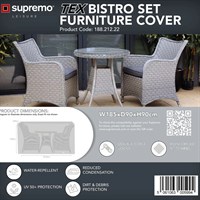 Supremo TEX Bistro Set Garden Furniture Cover (188.212.22)