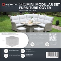 Supremo TEX Mini Modular Set Garden Furniture Cover 225cm x 95cm (188.274.22)