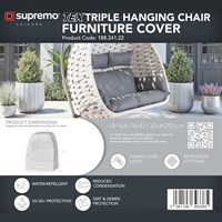 Supremo TEX Triple Hanging Egg Chair Garden Furniture Cover (188.241.22)