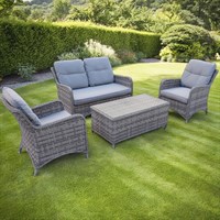 Supremo Winchester Stone Lounge Coffee Outdoor Garden Furniture Set