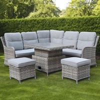 Supremo Winchester Stone Mini Modular Corner Outdoor Garden Furniture Set