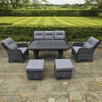 Supremo Winchester Storm Grey Lounge Dining Outdoor Garden Furniture Set