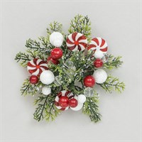 Swift 1 Inch Candy and Berry Christmas Candle Ring (YCR29600)