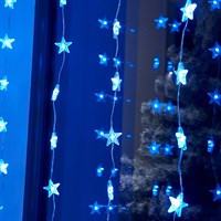 Three Kings 100cm LED Star Christmas String Light Curtain - Cool White (2532147)