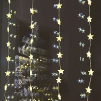 Three Kings 100cm LED Star Christmas String Light Curtain - Warm White (2532148)