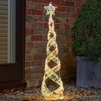 Three Kings 100cm Opalight Starbelisk Cone Christmas Tree with Star (2506027)
