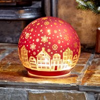 Three Kings 11cm Wonder Globe Light Up Christmas Decoration - Ruby (2539082)