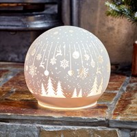 Three Kings 11cm Wonder Globe Light Up Christmas Decoration - White (2539083)