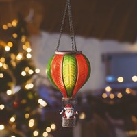 Three Kings 14cm Santa Flaming Balloon Light Up Christmas Decoration (2535160)