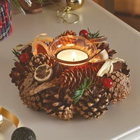 Three Kings 15cm Winter Spice Christmas Solo Candle Holder (2541816)