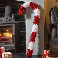 Three Kings 1m Tinsel Candy Cane Christmas Decoration (2530187)