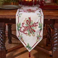 Three Kings 2.4m Candy Canes Christmas Dinner Table Runner (2525217)