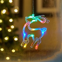 Three Kings 20cm WindoDecor Deer Multi-Coloured Light Up Christmas Decoration (2532144)