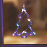 Three Kings 20cm WindoDecor Tree Multi-Coloured Light Up Christmas Decoration (2532145)