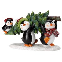 Three Kings 23cm Carrying Tree Penguins Christmas Table Decoration (2530118)