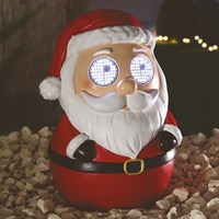 Three Kings 25cm Blinkin' Santa Moving Eyes Light Up Christmas Decoration (2535171)