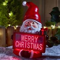 Three Kings 27cm Santa Merry Christmas Light Up Decoration (2535183)