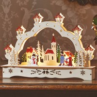 Three Kings 28cm Festive Light Up Christmas Village Scene (2590065)