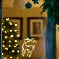 Three Kings 30cm Windodécor Deer Warm White Light Up Christmas Decoration (2532096)