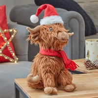 Three Kings 33cm Hairy Hector The Highland Cow Large Christmas Plushie Decoration (2531603)