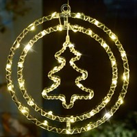 Three Kings 34.5cm Tree Rings Warm White Light Up Christmas Decoration (2532155)