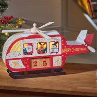 Three Kings 35cm Helicopter Countdown Light Up Christmas Decoration (2590078)